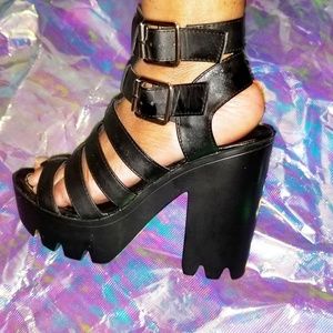 Black Platform Heels